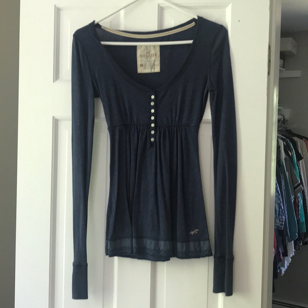 Hollister blue nice top